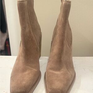 Stylish Sam Edelman Brown Suede Ankle Booties [never worn]